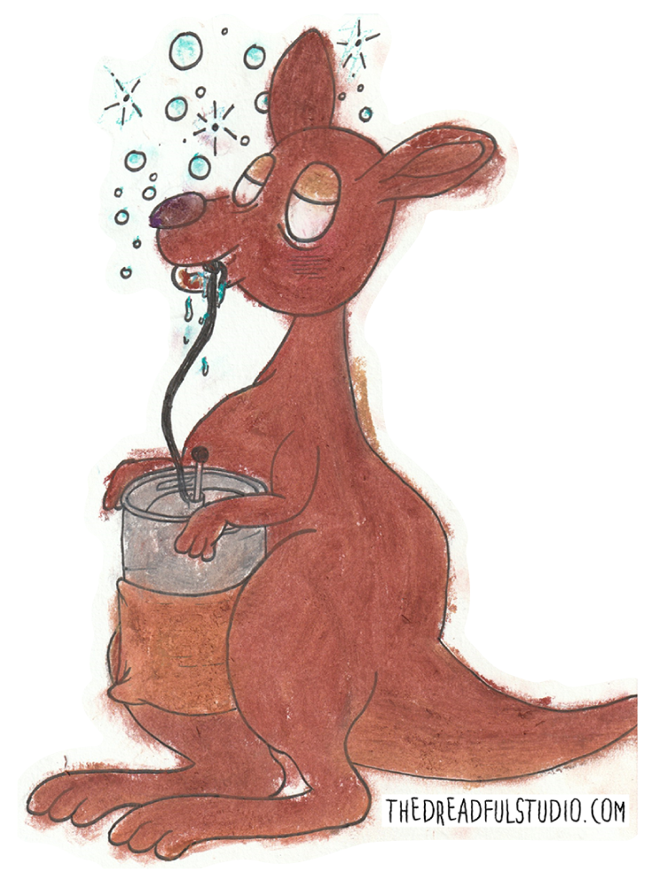 "Keg-Aroo" Sticker (1 of 100)